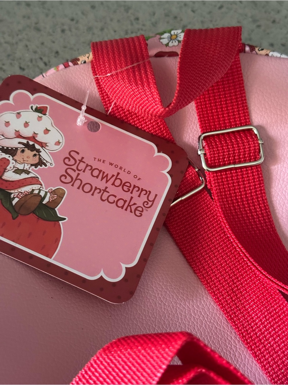 Pink Strawberry-Themed Kids Backpack with Cute Character - Picture 6 of 6